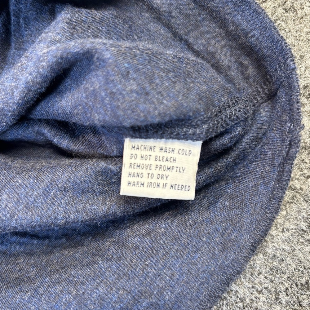 Polo Ralph Lauren Men's Navy Blue Cotton Thermal Henley Shirt Long Sleeve XL‎ - Picture 6 of 6